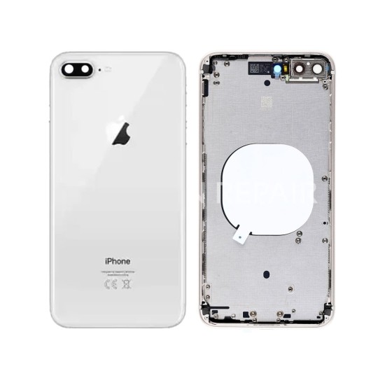 BACK COVER WITH FRAME APPLE IPHONE 8 PLUS WHITE